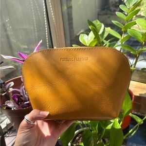 Portland Leather Sunflower Belladonna Makeup Bag 🌻
